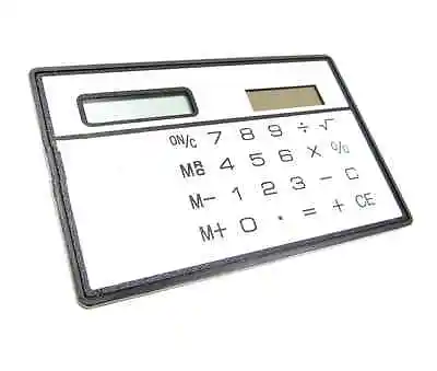£1.19 • Buy 2PCS 8 Digits Ultra Thin Mini Slim Credit Card Solar Power Pocket Calculator