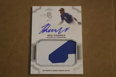 BEN RAMIREZ 2016 Leaf PERFECT GAME AUTOGRAPH PATCH #/40 USC SEATTLE MARINERS • $17.99