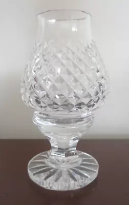 Vintage Waterford Crystal Alana 2 Pc. Hurricane Lamp Candle Holder 7  Mint • $79.99