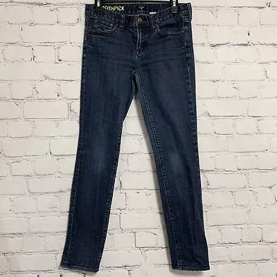 J Crew Stretch Toothpick Women’s Denim Jeans 27 Blue Pockets • $19.99