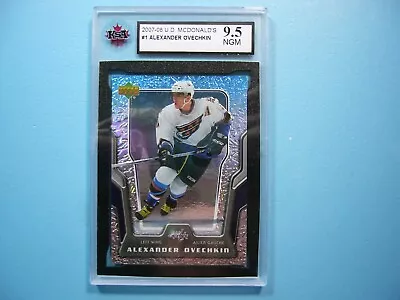 2007/08 Upper Deck Mcdonalds Nhl Hockey Card #1 Alexander Ovechkin Ksa 9.5 Ngm • $69.99