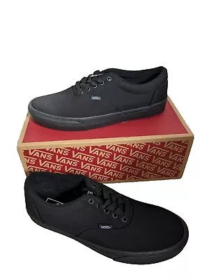 Men's Vans Doheny Canvas Skate Shoes Black/Black  Size US 10.5 UK 9.5 EUR 44.0  • £47.99