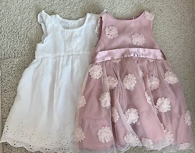 New 2 X Baby Girl Dresses Size 6-9 Months • £6