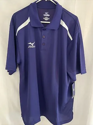 Mizuno Dry Lite Polo Shirt Men’s Large Purple Lightweight Baseball  Shirt NWT • $22.95