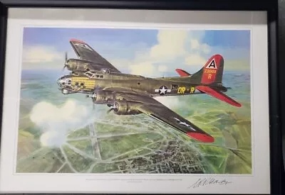 Boeing B-17G Aircraft  Nine-O-Nine  Of The 323rd Bomb Squad Wolf Hardy Signed • $100