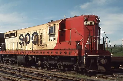 PB: Original Slide SOO LINE SD9 #2381 Glenwood MN 1975 • $5.50