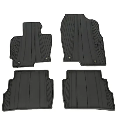 2013-2016 Mazda CX-5 All Weather BLACK Floor Mats Rubber 4 Piece Set OEM NEW • $96.48