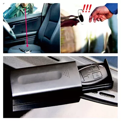 Portable Key Safe Box Magnetic Creative Case Holder For Key Hidden Black Outdoor • £6.35