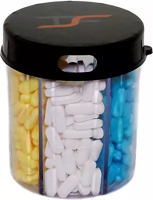 TSF Travel Pill Vitamin Medication Holder Dispenser Organizer Storage • $10.40