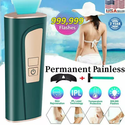$29.50 • Buy Hair Removal Machine Permanent 999999 IPL Laser Device Painless Full Body & Face