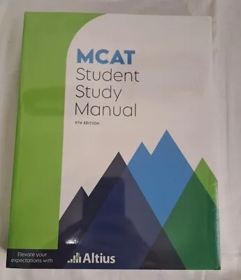 $44.95 • Buy Altius Mcat Study Manual 9th Edition MCAT Paperback BRAND NEW SEALED