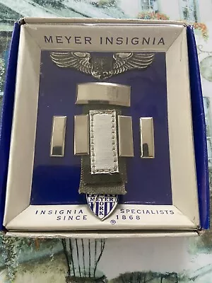 Meyer Military US Air Force Navigator Insignia  Sterling Silver Wings & 1st LT • $50