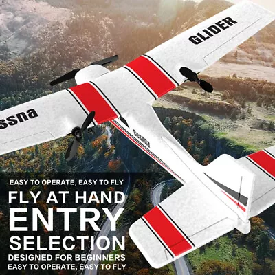 Remote Control Aircraft  Gift EPP Cessna Fixed Wing Retro Aircraft  Glider Toys • $108.85