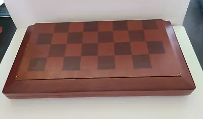 Vintage Cardinal Wood Folding Board Cabinet Chess & Checkers Set • $18