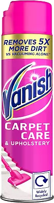 Vanish Carpet Cleaner + Upholstery Gold Power Foam Shampoo Large Area 600 Ml • £7.44