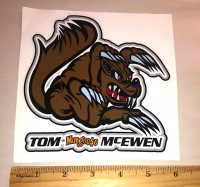 LARGE Tom  THE MONGOOSE  McEwen Full Color Die Cut NHRA Drag Racing Sticker • $15.42