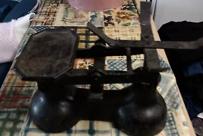 £2.99 • Buy Vintage Black Cast Iron Kitchen Weighing Scales  7lb, NO BOWL, NO WEIGHTS