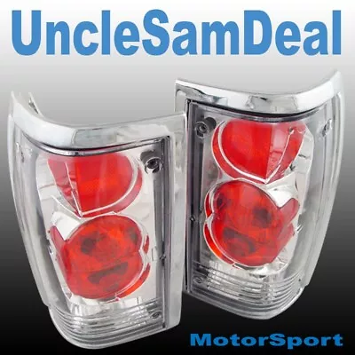 For Mazda B-series Pickup Clear Lens Chrome Housing Tail Light Direct Fit Pair • $98.99