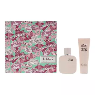 Lacoste Eau De Lacoste L.12.12 Rose Eau De Parfum 50ml + Body Lotion Gift Set • £41.95