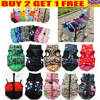 £6.49 • Buy UK Winter Warm Dog Vest Small Puppy Coat Jacket Pet Cat Christmas Clothes XS-XL