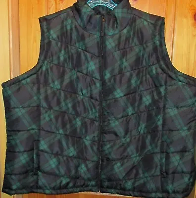 Maxwell Studio Women's Classic Puffer Vest Size Plaid Small New • $8.78