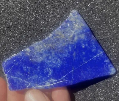 Lapis Lazuli Fine Polished Slab W/Iron Pyrite 58 Grams Or 2 Ounces Afghanistan • $8.99