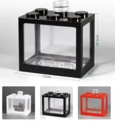 Desktop Aquarium Fish Tank With Light Battery Type Small Tank Aquarium • $5