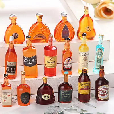 22PC Dollhouse Miniature 1:12 Scale Drinks Wine Bottle Bar Alcoholic Beverages • $6.99