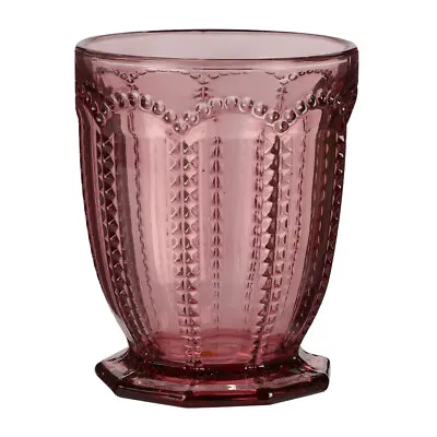 2 4 6pc Coloured Red Green Clear Glass Tumblers Home Dinner Party Wine Glassware • £16.99