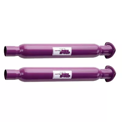 Flowtech Purple Hornies Glasspack 3  Inlet/2.25  Outlet Header Muffler Set Of 2 • $105.23