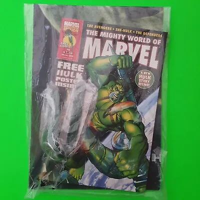 THE MIGHTY WORLD OF MARVEL #70 Comic + News Of The World Poster + Hulk Watch  • £12.95