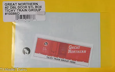 Tichy Train Group O #10086O Great Northern 40' DBL Door STL Box  (Decal) • $5.40