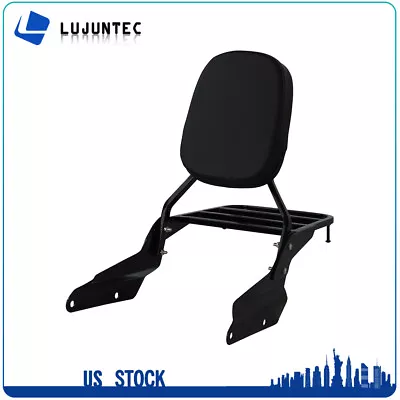 Motorcycle Backrest Sissy Bar Luggage Rack For Honda Magna VF750 94-03 VF250 • $59.45