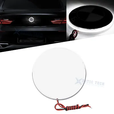 1x Xenon White Emblem LED Background Light 82mm For BMW 1 3 5 7 Series X3 X5 X6 • $10.98