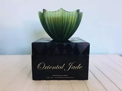 D.L. & Company Oriental Jade Botanic Candle Glass Scallop 3-wick 8 Oz NIB • $31.99