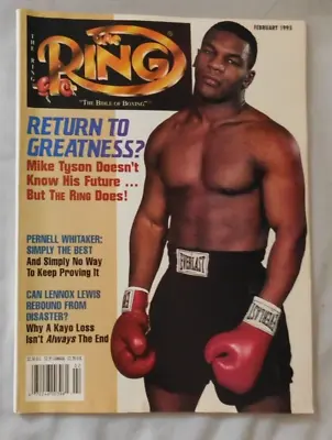 $20 • Buy Mike Tyson - February 1995 The RING Boxing Magazine Ex