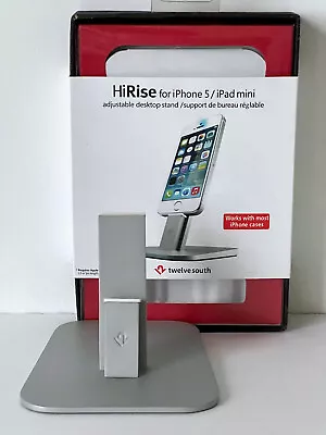 Twelve South Hirise Iphone / Ipad Adjustable Silver Desktop Charging Dock Stand • £18