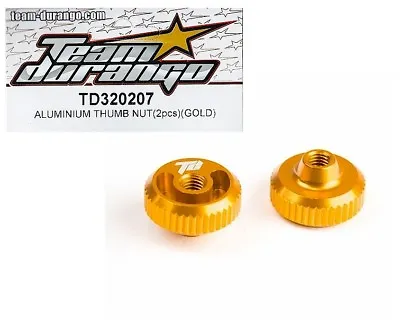 $6.39 • Buy RC Team Durango TD320207 Aluminum Thumb Nut 2pc Gold DEX210 DESC210 Buggy Option