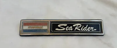 Vintage Glastron Sea Rider Boat Emblem Badge 6  Nameplate Name Plate • $99