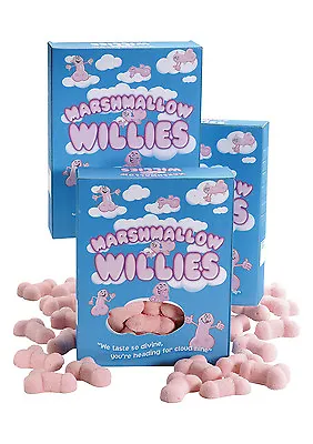 MARSHMALLOW WILLIES Strawberry Willy Sweets Adult Joke Gift Uk • £6.95