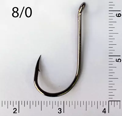 PACK OF 10 Size 8/0 TACKLEWORKS Octopus J Fishing Hooks 8299 • $3.45