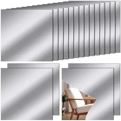 36 Pcs Flexible Mirror Sheets 12 X 12 In Self Adhesive Door Mirror 12 X 12 Inch • $48.86