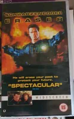 Eraser VHS Video Tape Widescreen Version NEW & Sealed Arnold Schwarzenegger  • $12.62