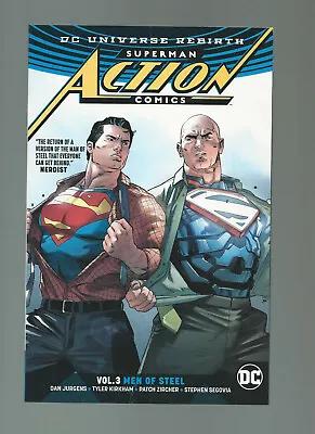 Dc Universe Rebirth Superman Action Comics Volume 3 Men Of Steel Paperback • $8.50