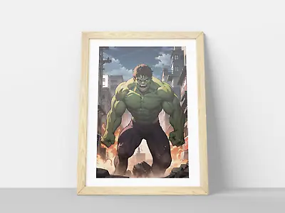 Incredible Hulk DC Avengers Superhero Wall Poster Print A4 - Frame NOT Included • £5.99