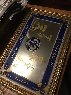 Chelsea Football Club 1971 Cup Winners Cup Commemorative Mirror + Other Trophies • £250