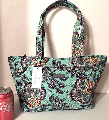 Vera Bradley Mandy Tote Purse Shoulder Travel Bag Fan Flowers NWT $85 • $42.50