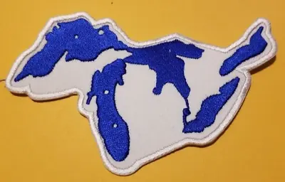 Detroit Michigan Great Lakes Mitten Map Embroidered Patch • $7.64