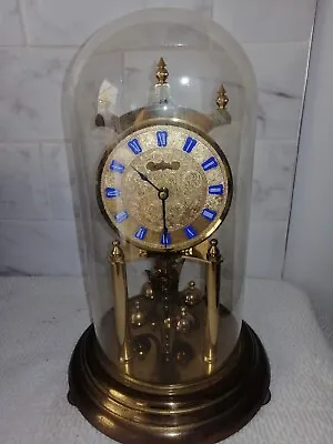 £0.99 • Buy Vintage, Kundo Anniversary Clock In Glass Dome, Good Used Condition.