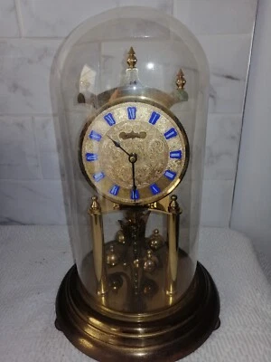 £0.99 • Buy Vintage, Kundo Anniversary Clock In Glass Dome, Good Used Condition.